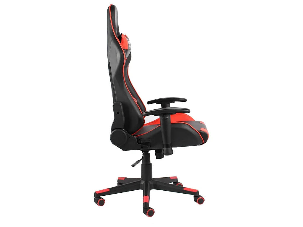 Sedia da Gaming Girevole Rossa in PVC