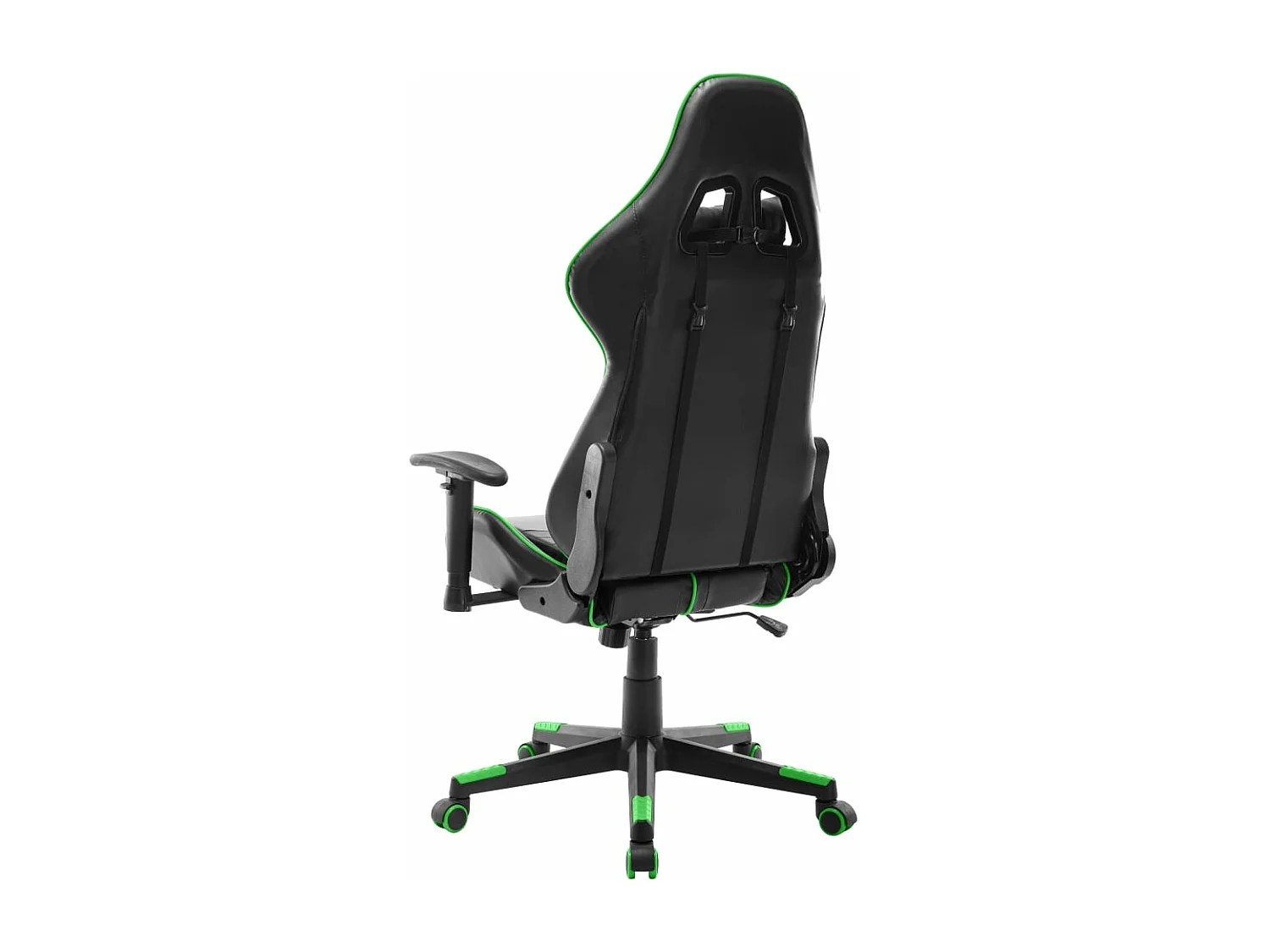 Chaise de jeu Noir et vert Cuir artificiel