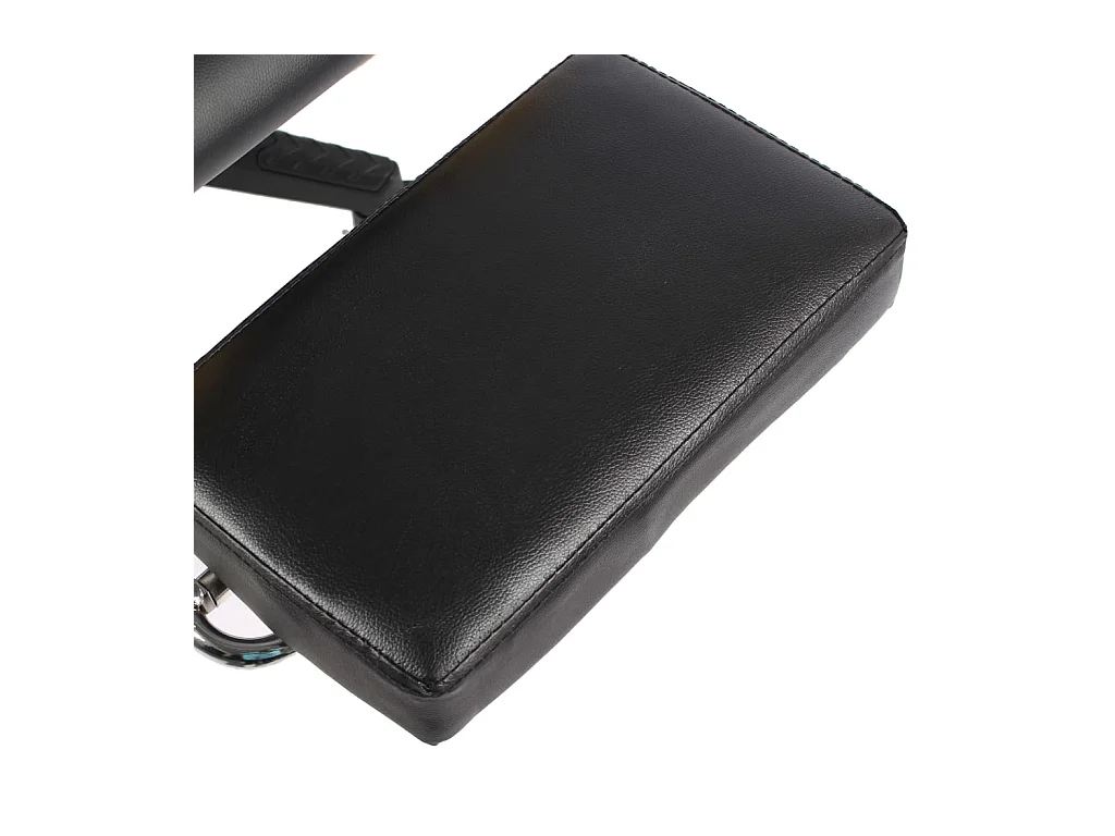 Gamestoel draaibaar met voetensteun PVC blauw