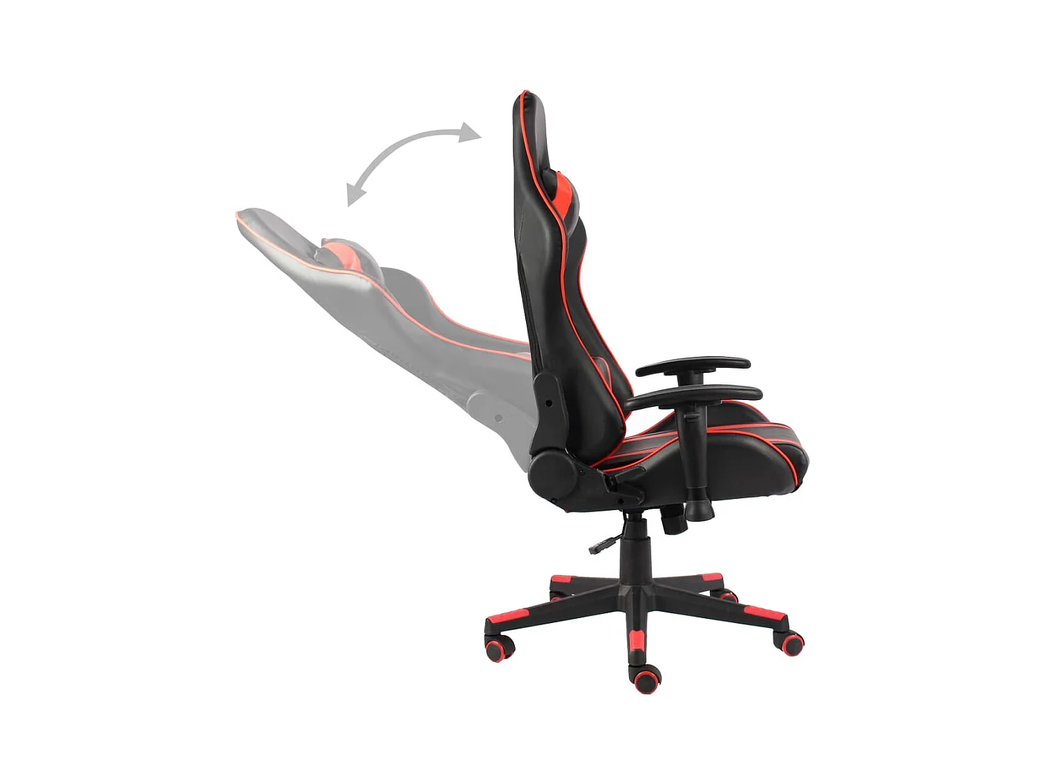 Chaise de jeu pivotante Rouge PVC