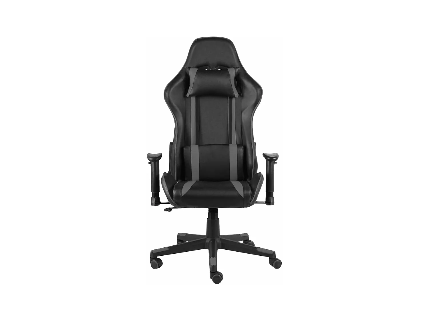 Gamestoel draaibaar PVC grijs