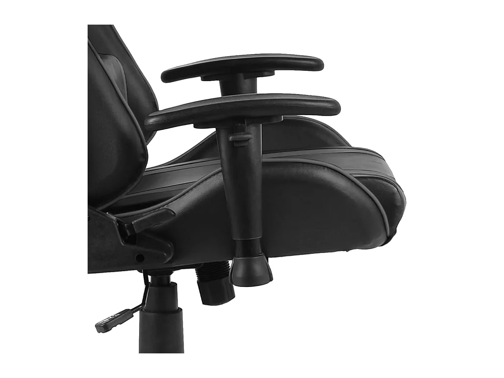 Gamestoel draaibaar PVC grijs