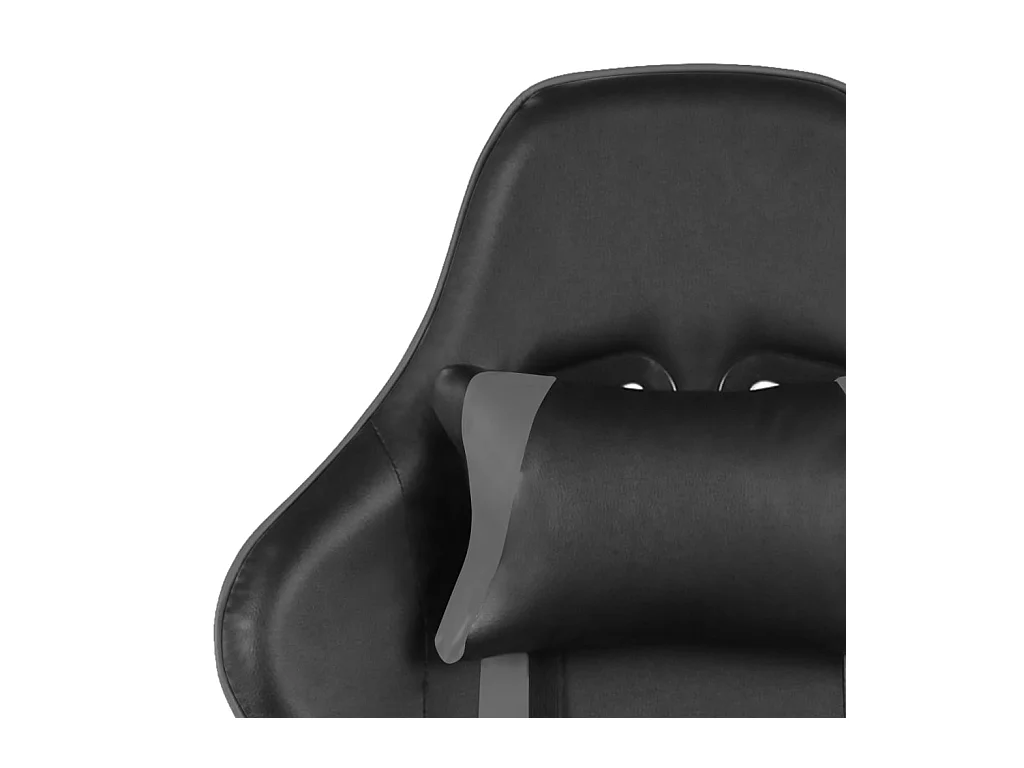 Gamestoel draaibaar PVC grijs