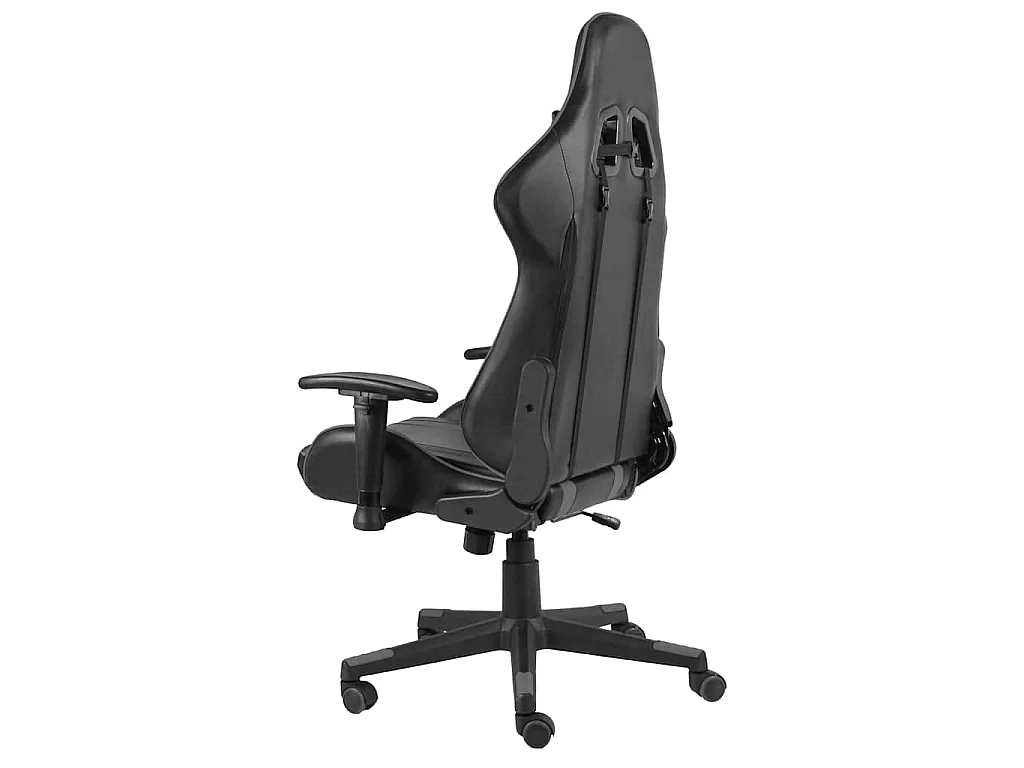 Gaming-Stuhl Drehbar Grau PVC