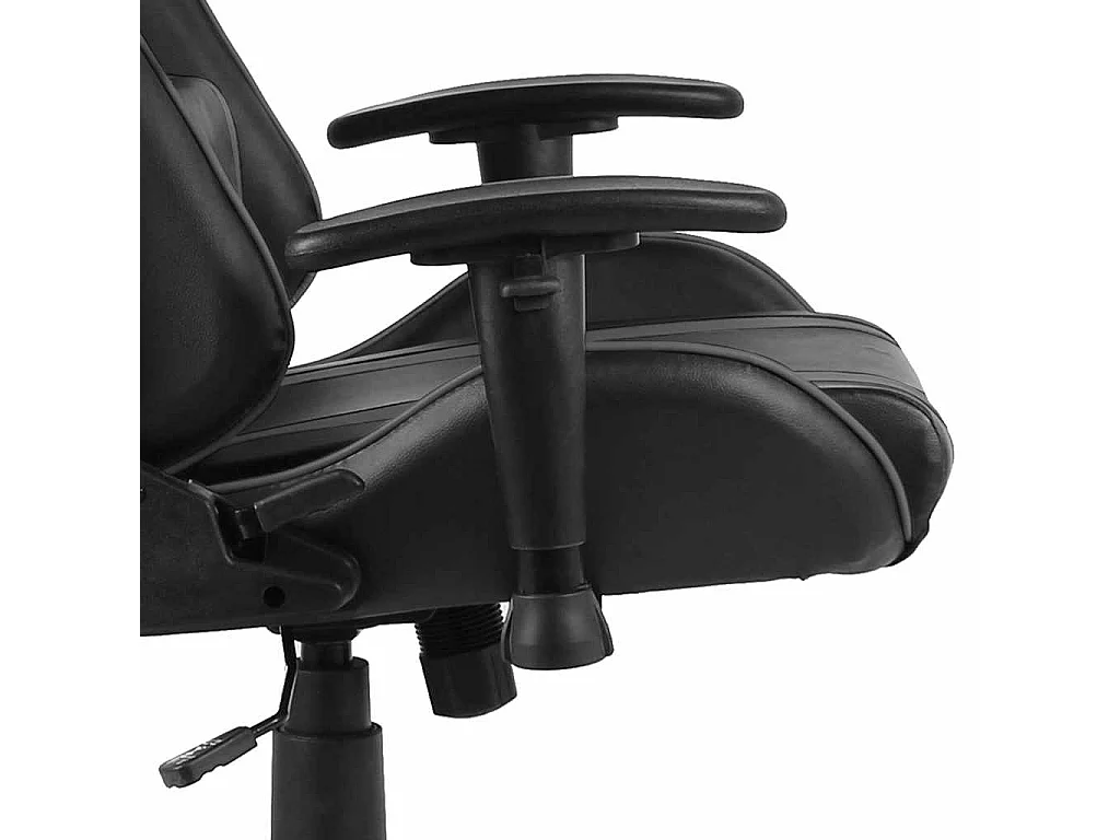 Gaming-Stuhl Drehbar Grau PVC