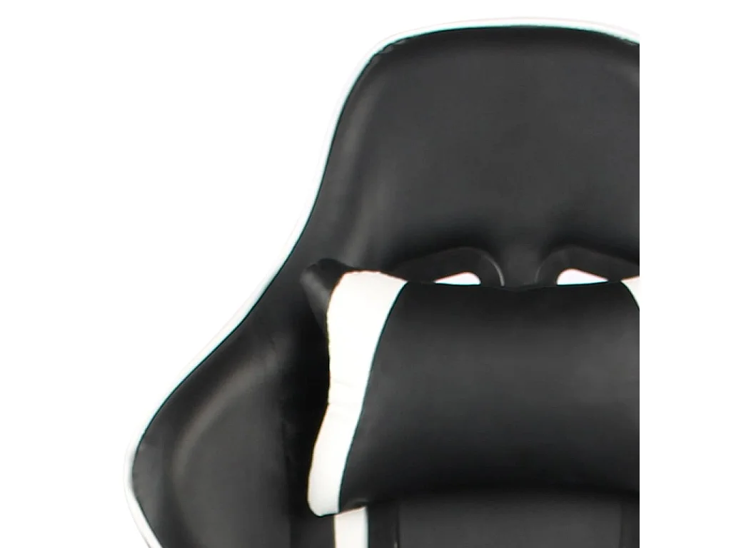 Gaming-Stuhl Drehbar Weiß PVC