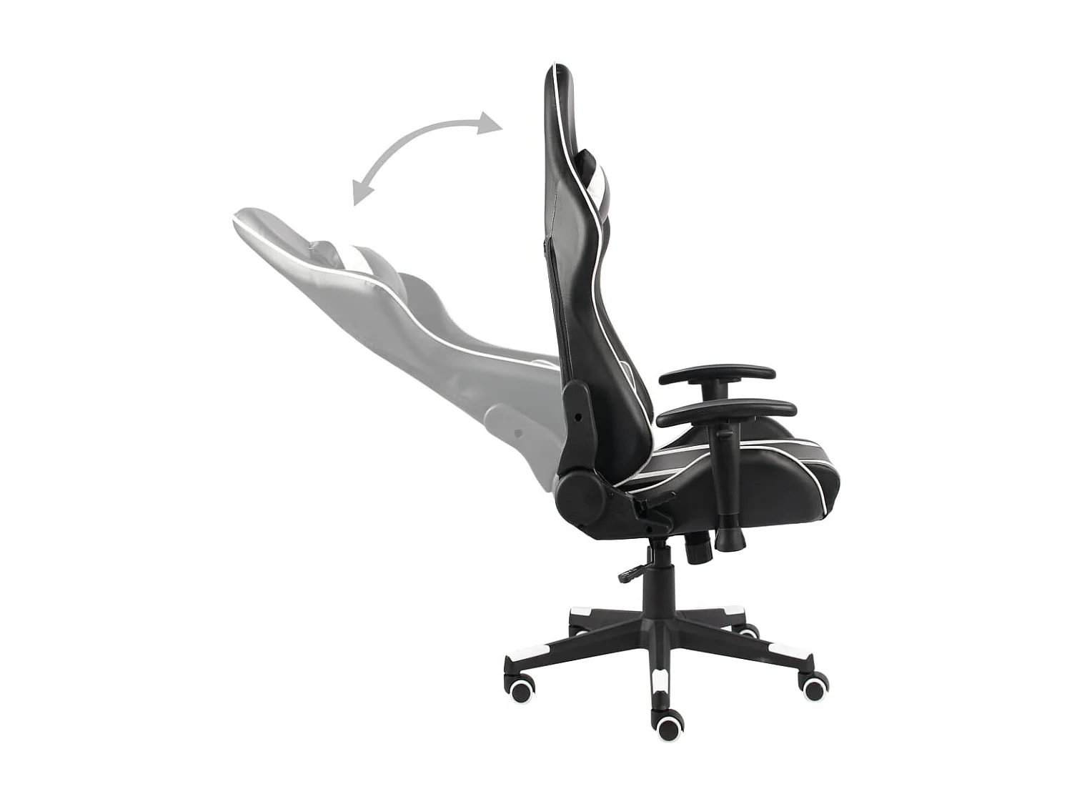 Chaise de jeu pivotante Blanc PVC