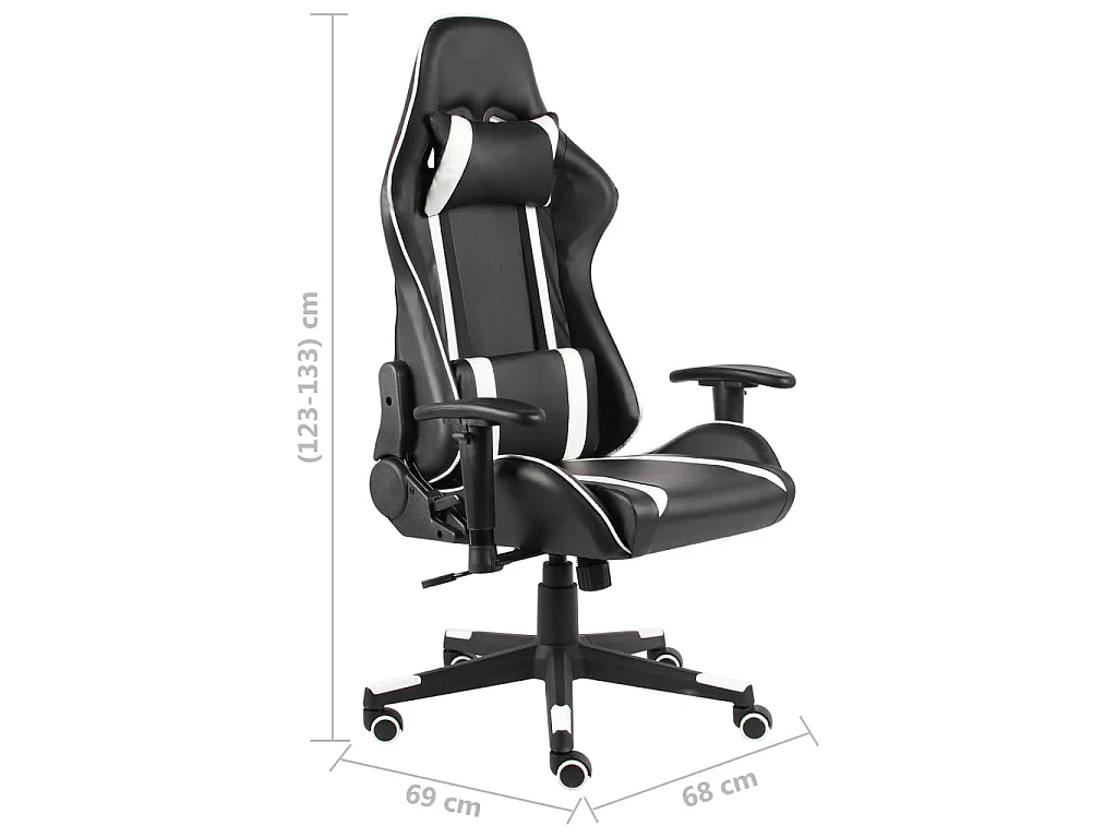 Chaise de jeu pivotante Blanc PVC