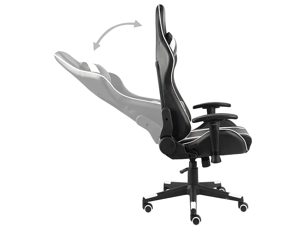 Chaise de jeu pivotante Blanc PVC