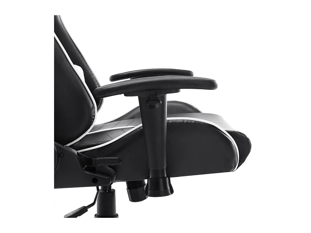Chaise de jeu Noir et blanc Cuir artificiel
