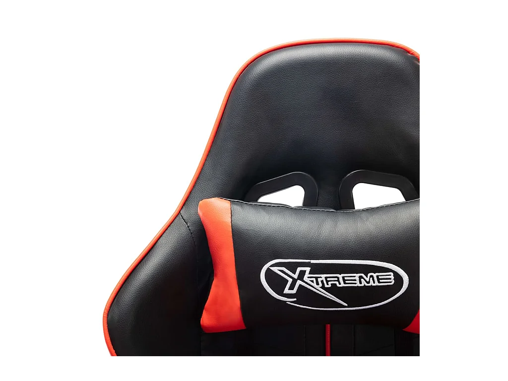 Chaise de jeu Noir et rouge Cuir artificiel