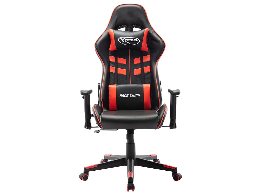 Sedia da Gaming Rossa e Nera in Similpelle