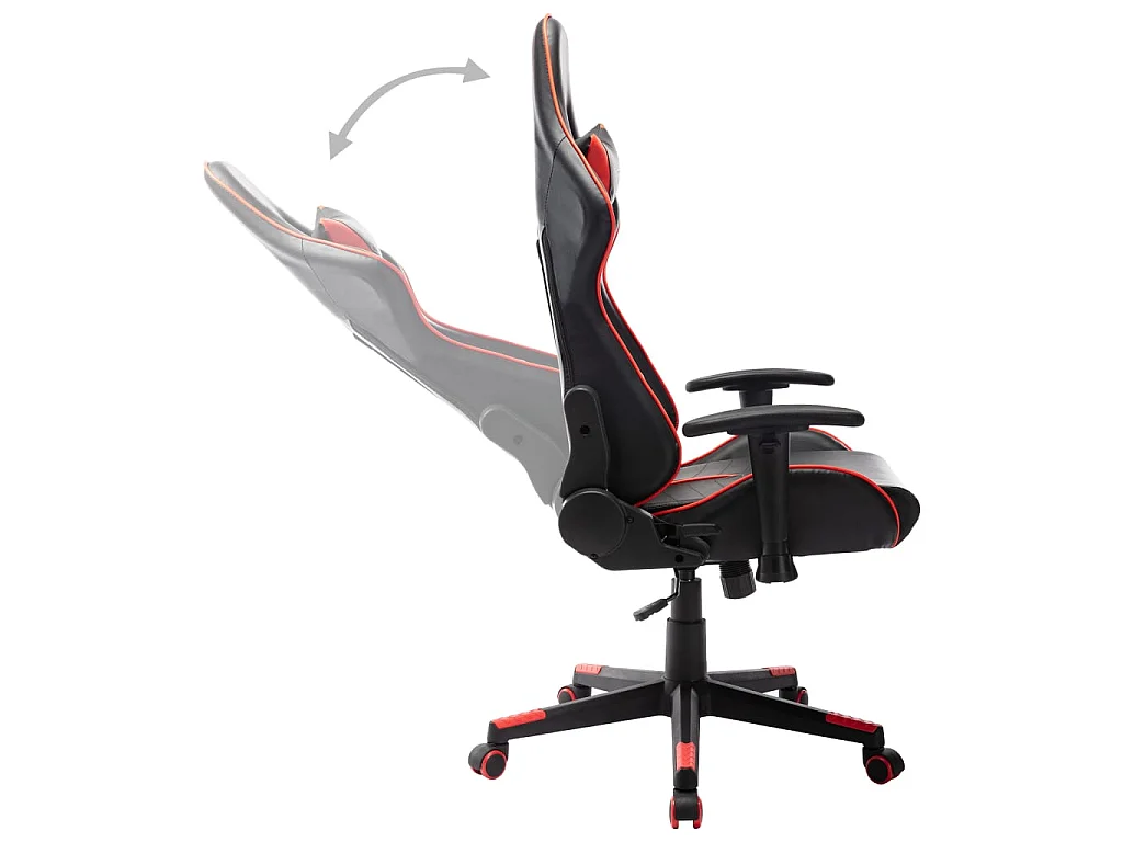Sedia da Gaming Rossa e Nera in Similpelle