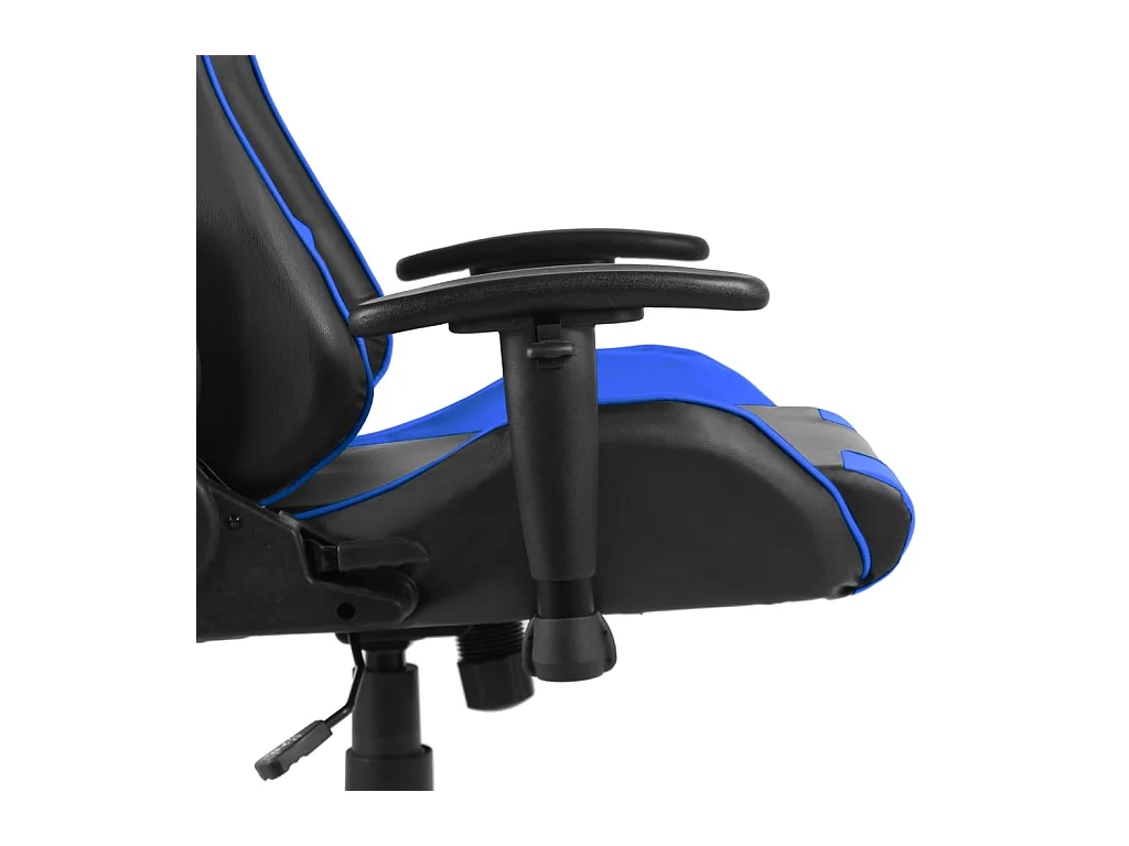 Gamestoel draaibaar PVC blauw