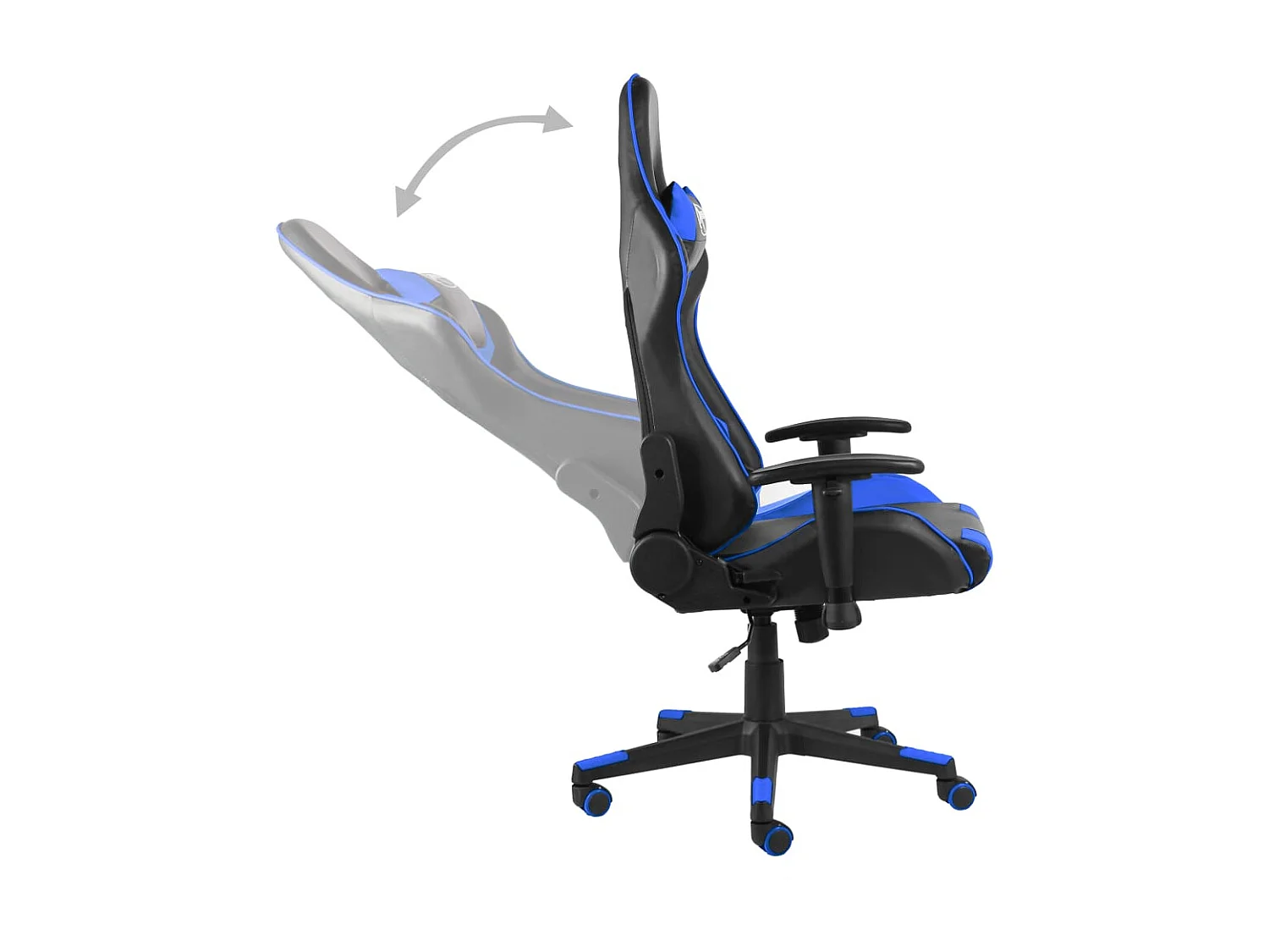 Chaise de jeu pivotante Bleu PVC