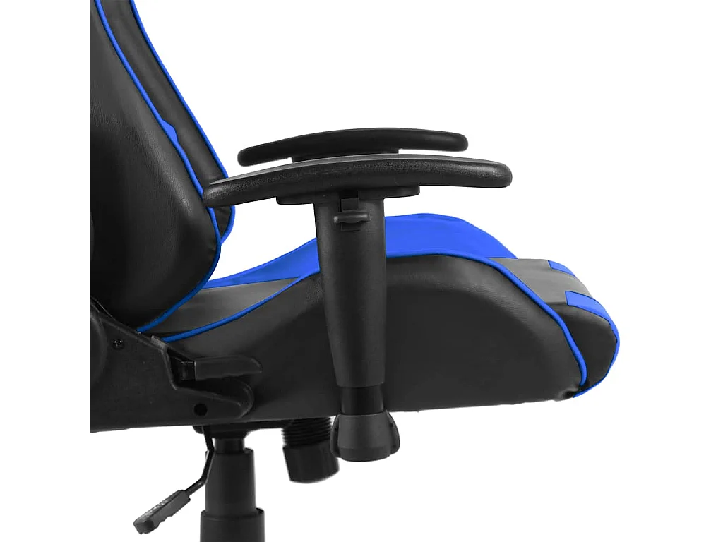 Gamestoel draaibaar PVC blauw