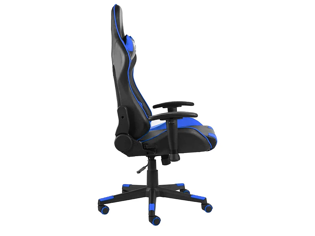 Gamestoel draaibaar PVC blauw