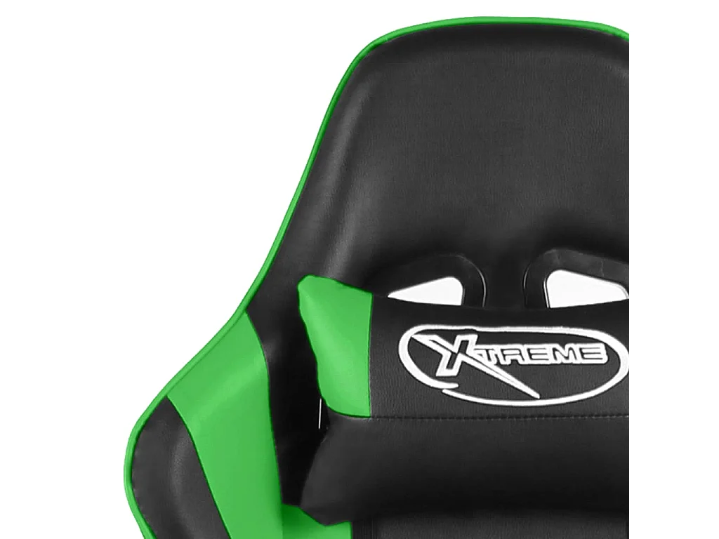 Gaming-Stuhl Drehbar Grün PVC