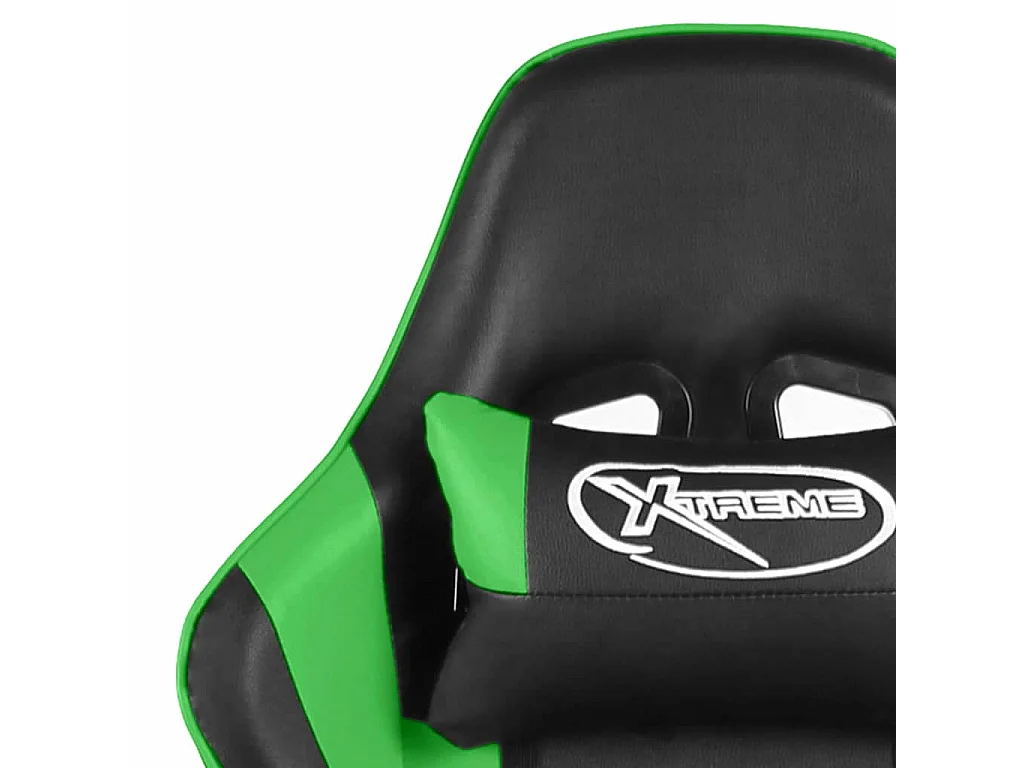 Gamestoel draaibaar PVC groen