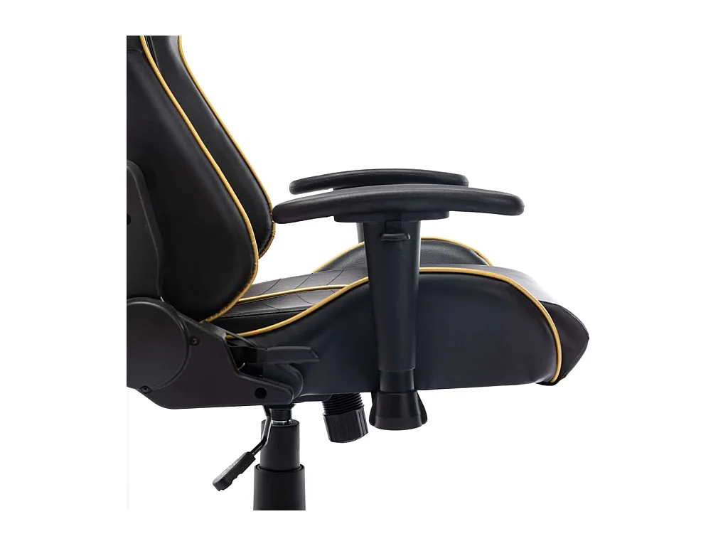 Chaise de jeu Noir et doré Cuir artificiel