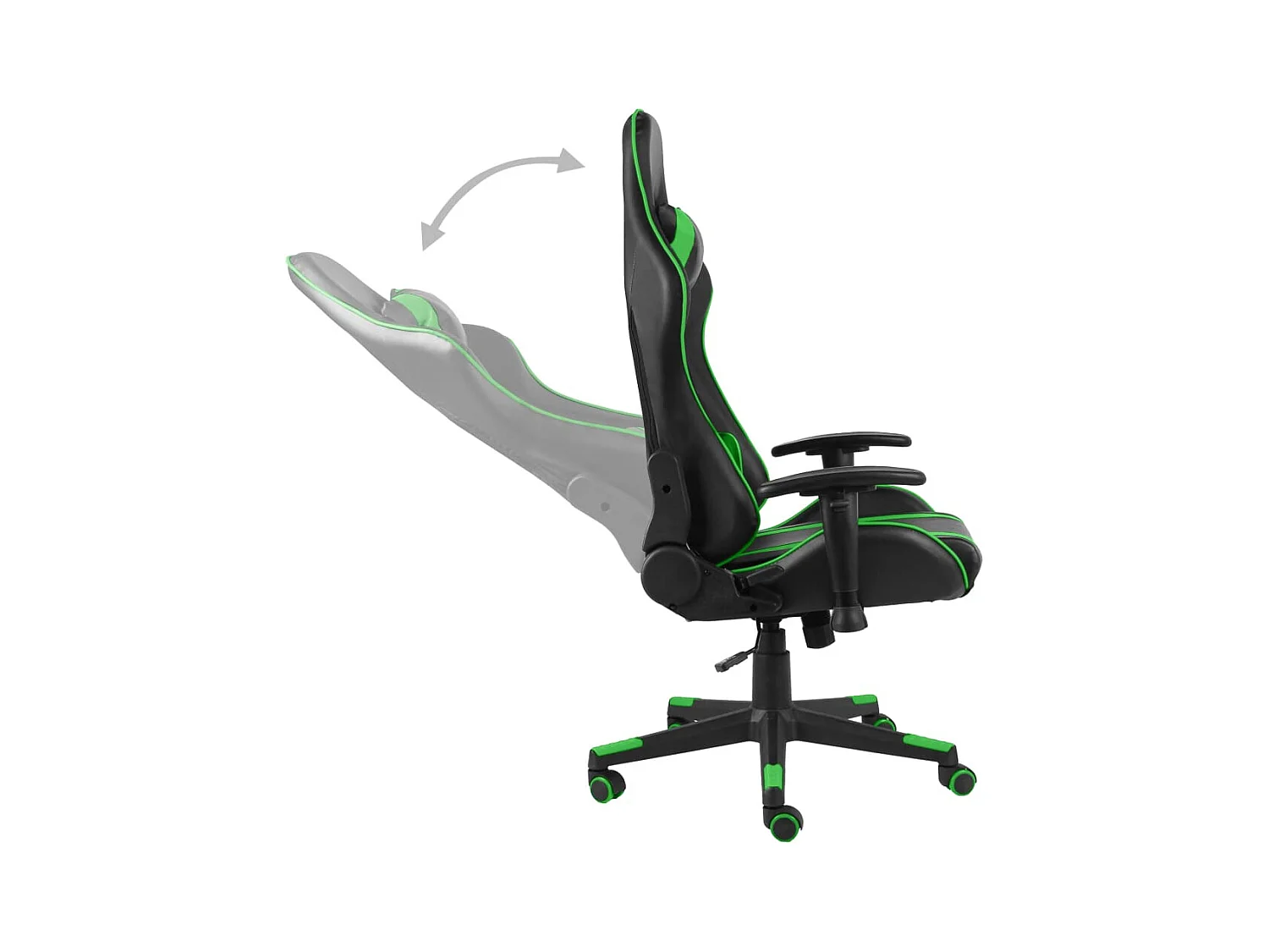 Chaise de jeu pivotante Vert PVC