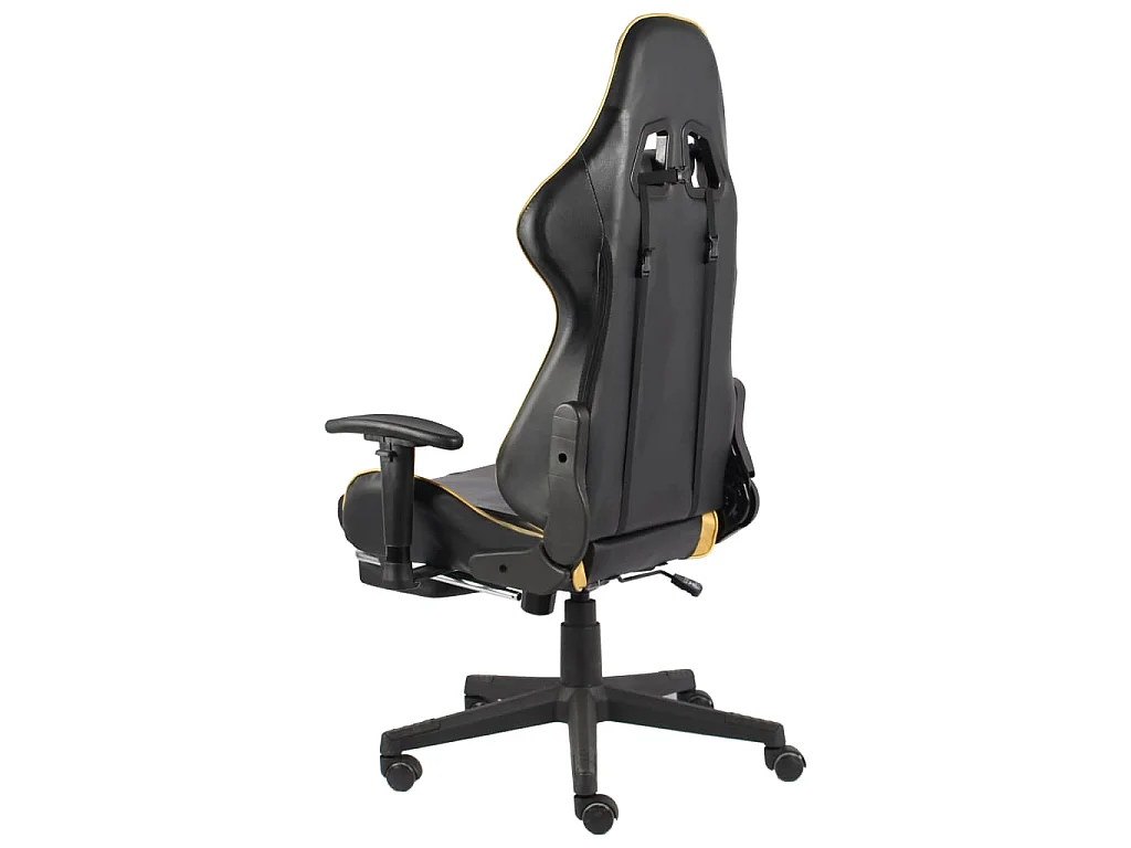 Chaise de jeu pivotante avec repose-pied Doré PVC