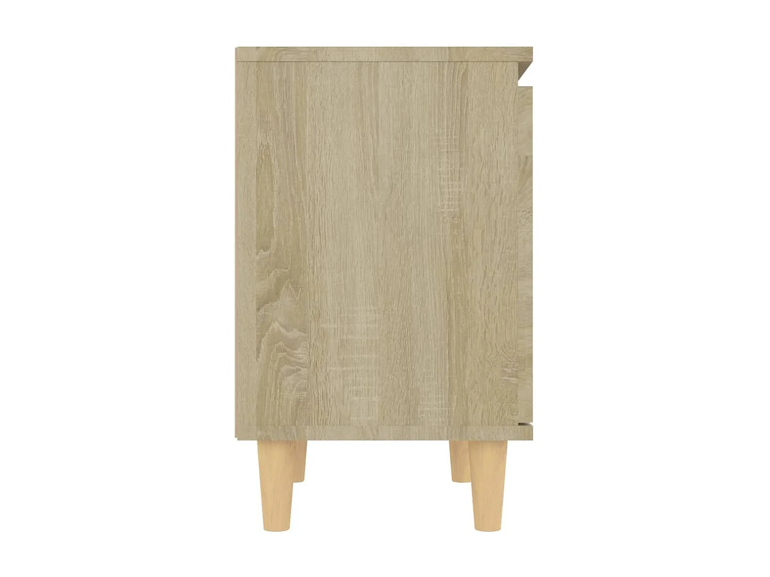Tables de chevet pieds en bois 2 pcs Chêne sonoma 40x30x50 cm