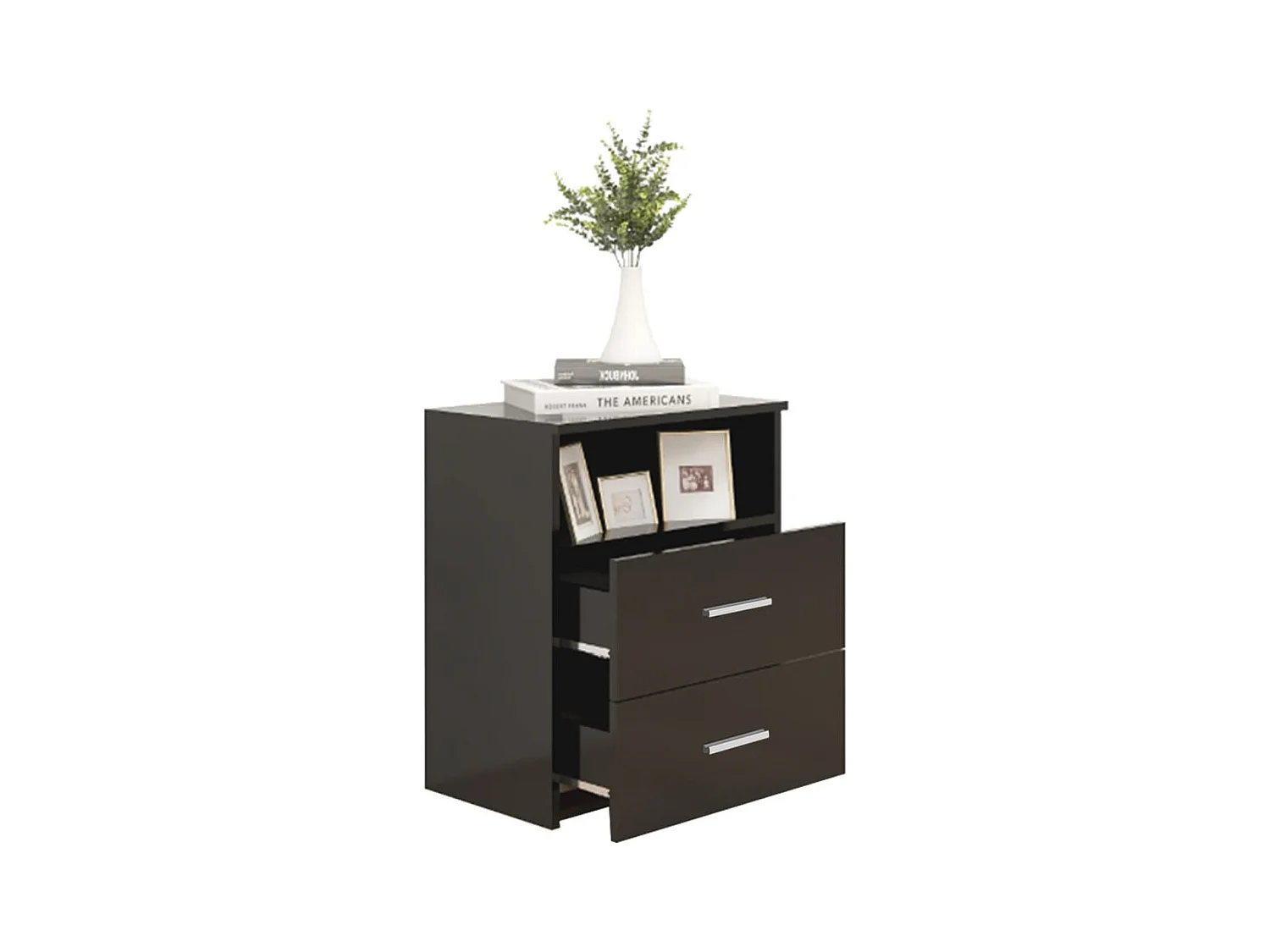 Tables de chevet 2 pcs Noir 50x32x60 cm