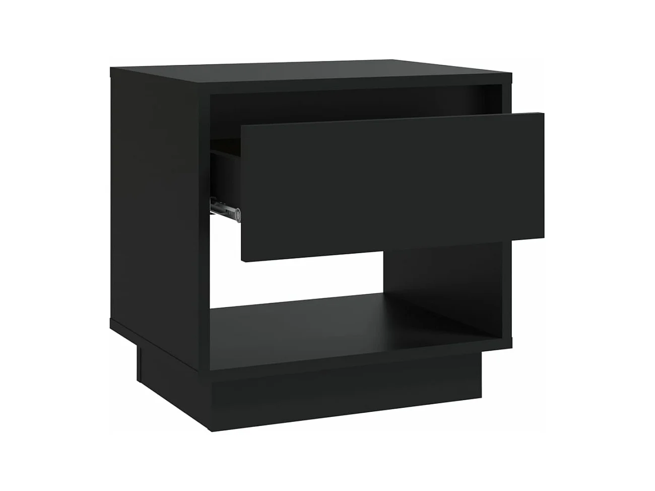 Table de chevet Noir 45x34x44 cm bois d'ingénierie