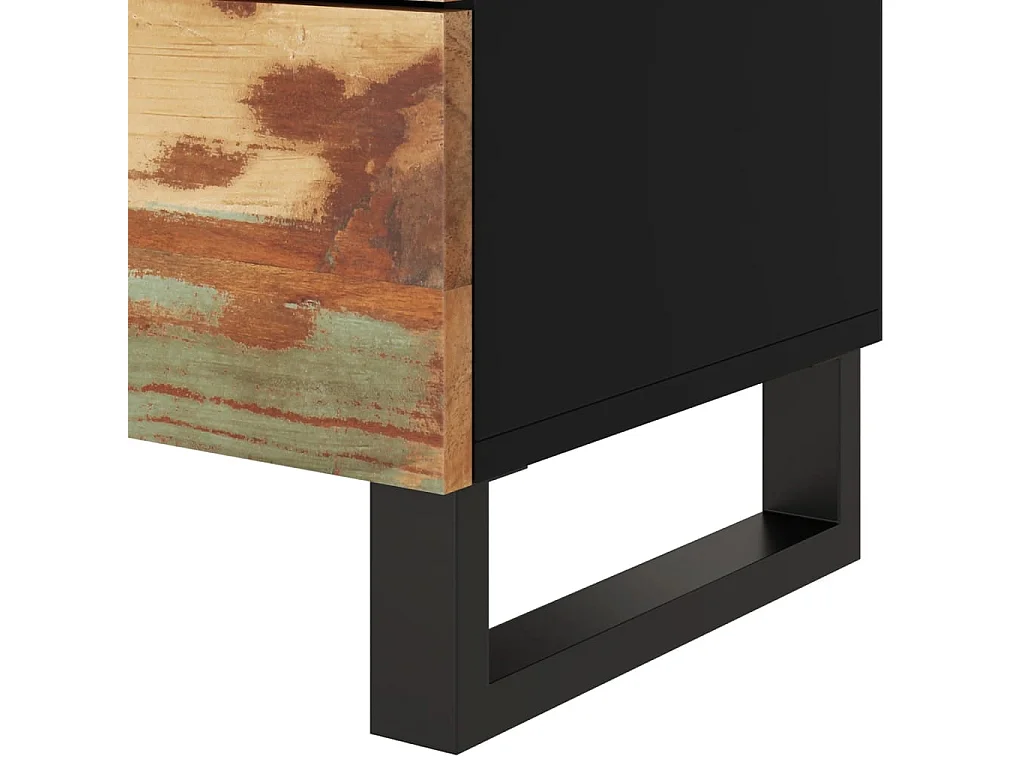 Nachttisch 50x33x62 cm Altholz Massiv & Holzwerkstoff