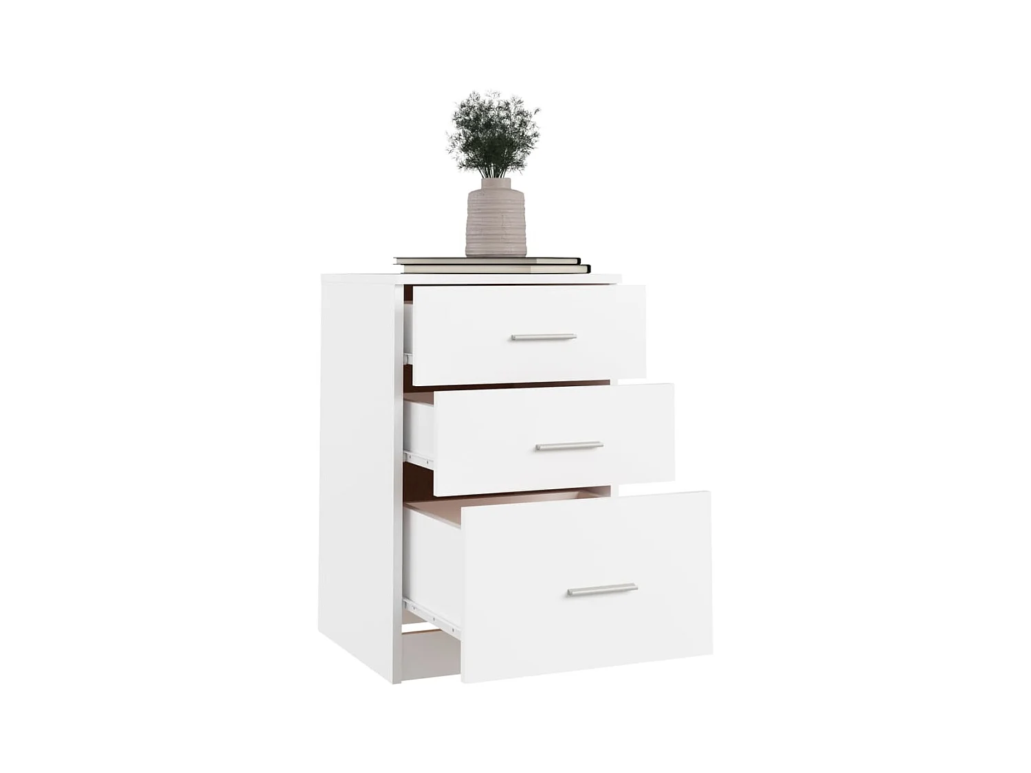 Mesa de cabeceira 40x40x63 cm derivados de madeira branco