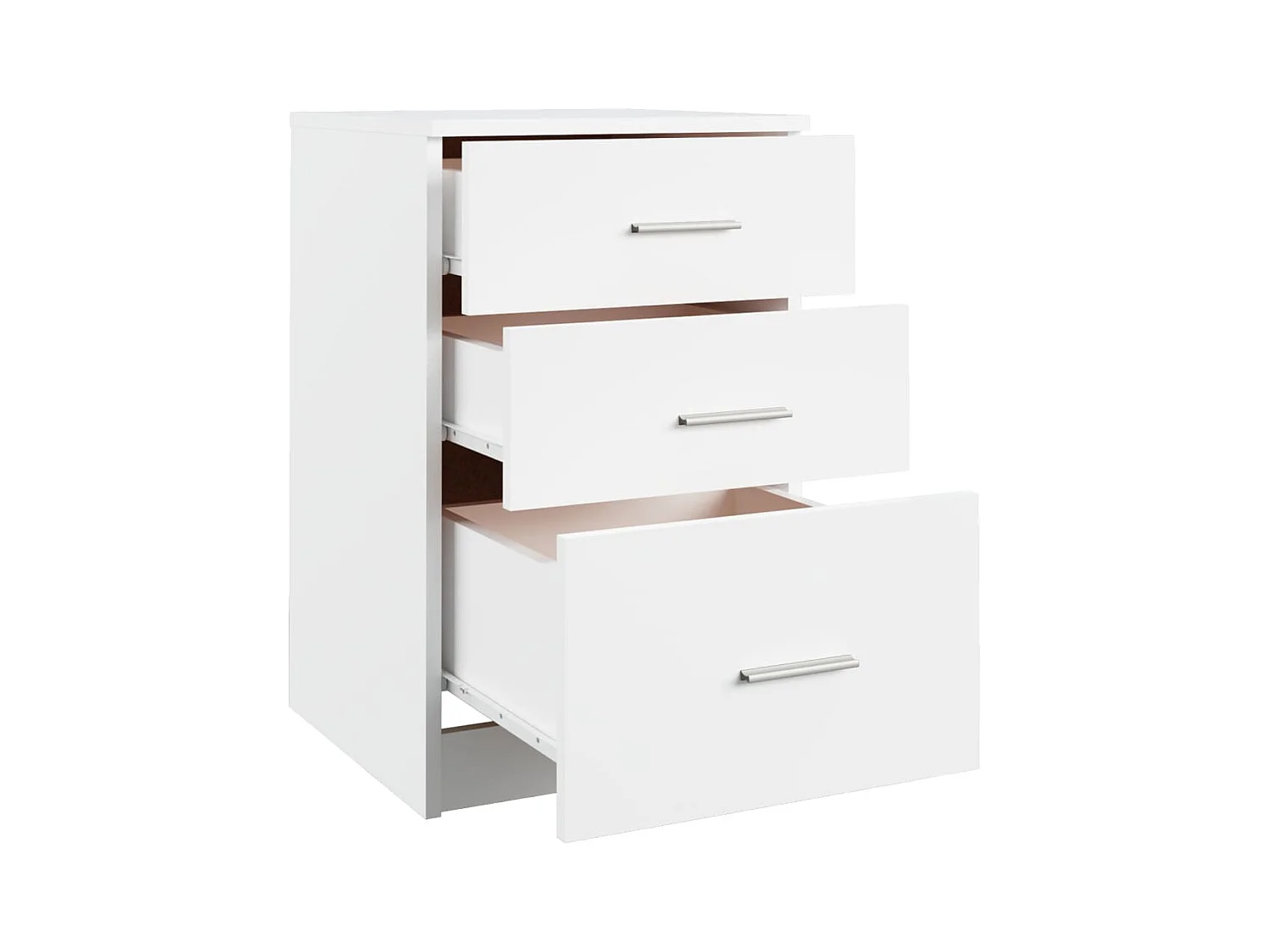 Mesa de cabeceira 40x40x63 cm derivados de madeira branco