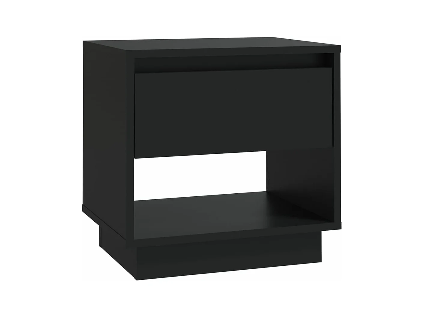 Nachtkastjes 2 st 45x34x44 cm bewerkt hout zwart