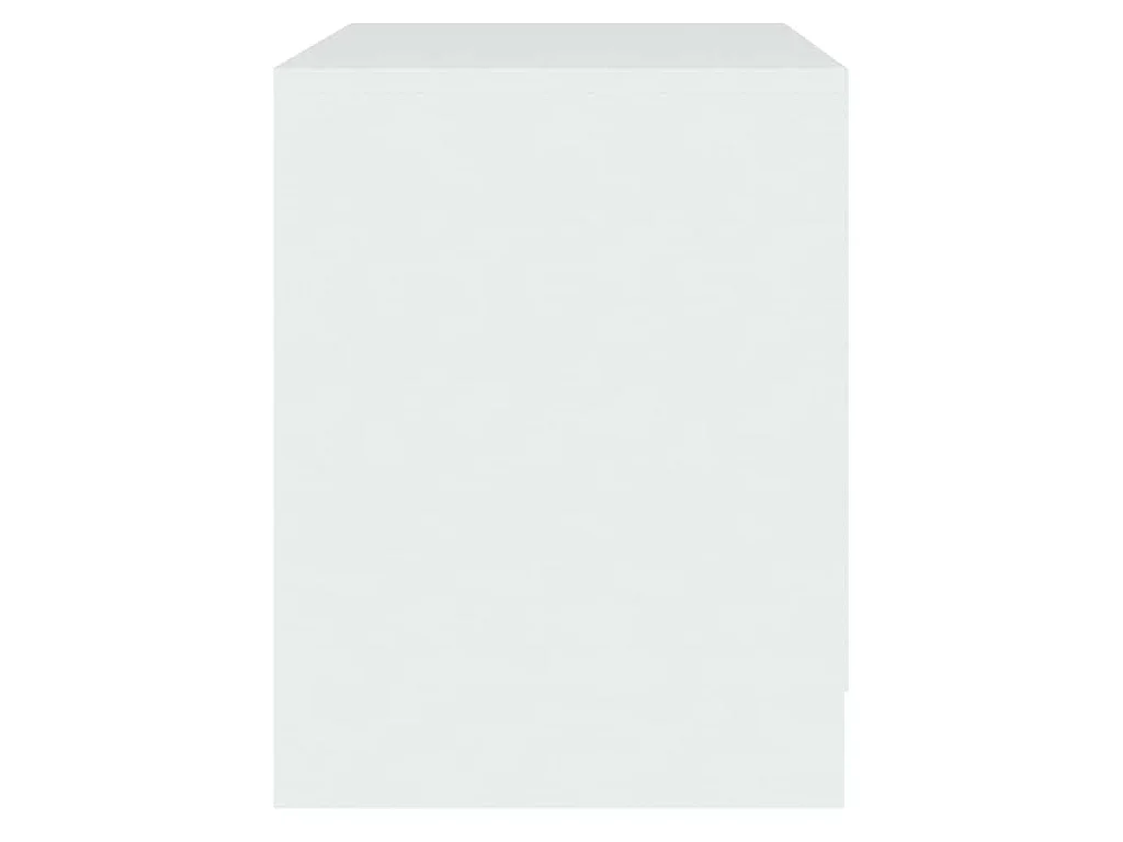 Table de chevet blanc 45x34,5x44,5 cm bois d’ingénierie