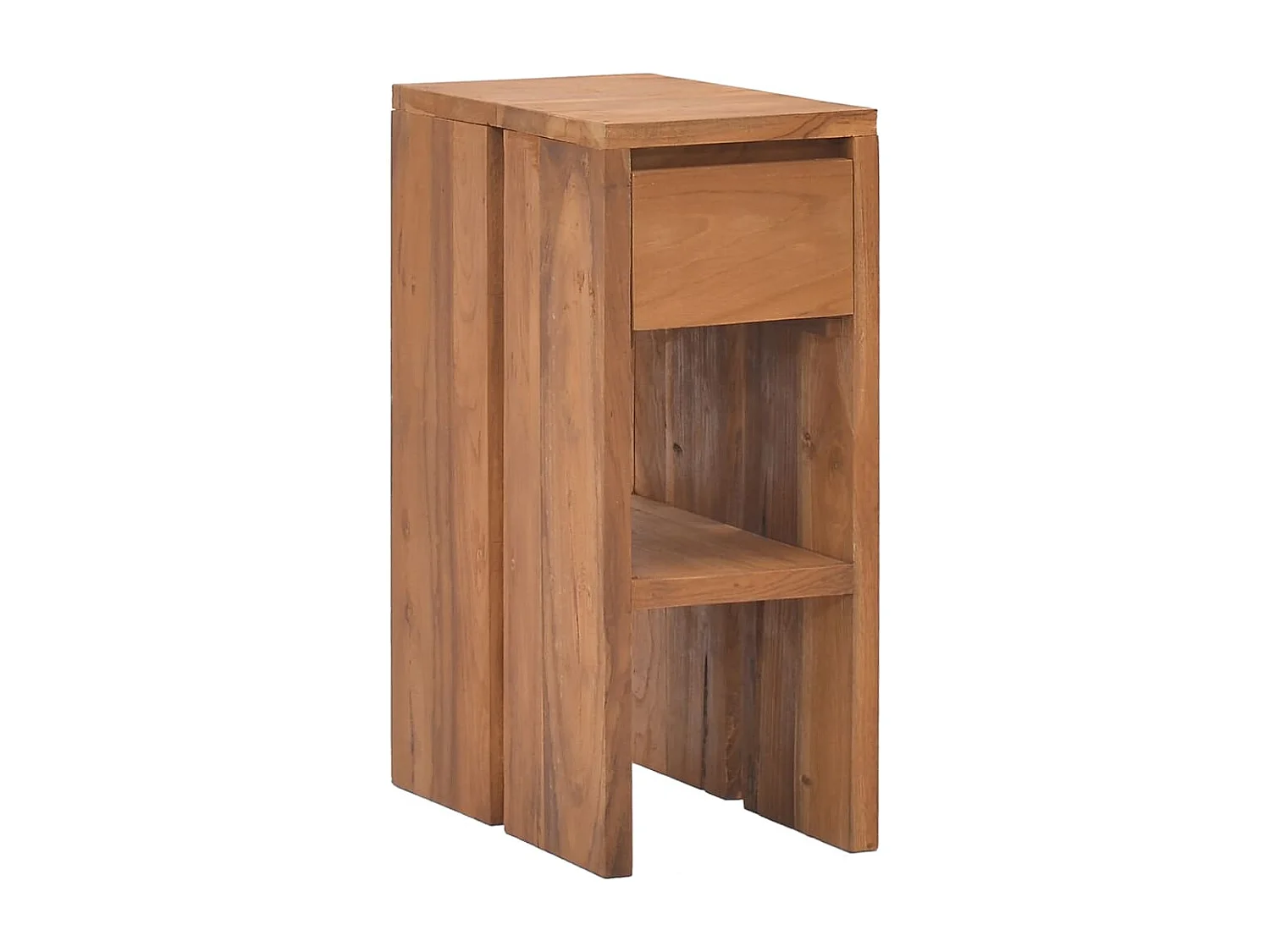 Table de chevet 20x35x50 cm Bois de teck solide
