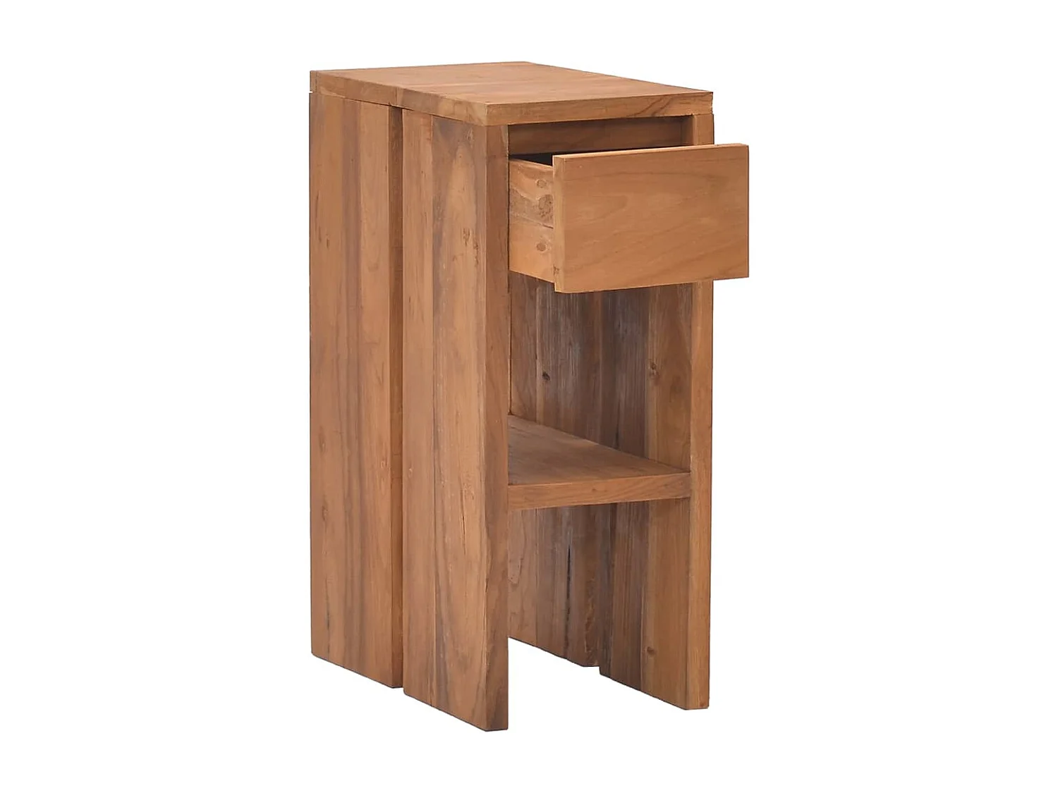 Table de chevet 20x35x50 cm Bois de teck solide