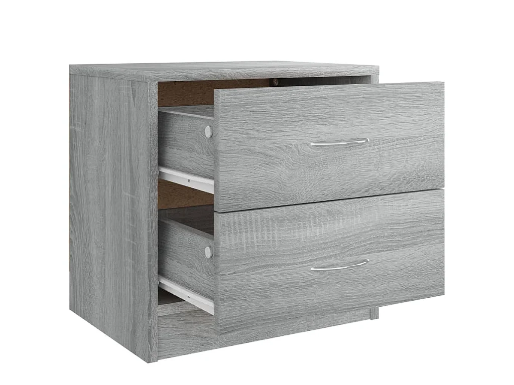 Tables de chevet 2 pcs sonoma gris 40x30x40 cm bois ingénierie