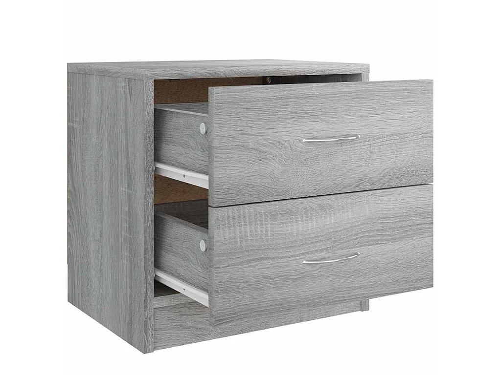 Tables de chevet 2 pcs sonoma gris 40x30x40 cm bois ingénierie
