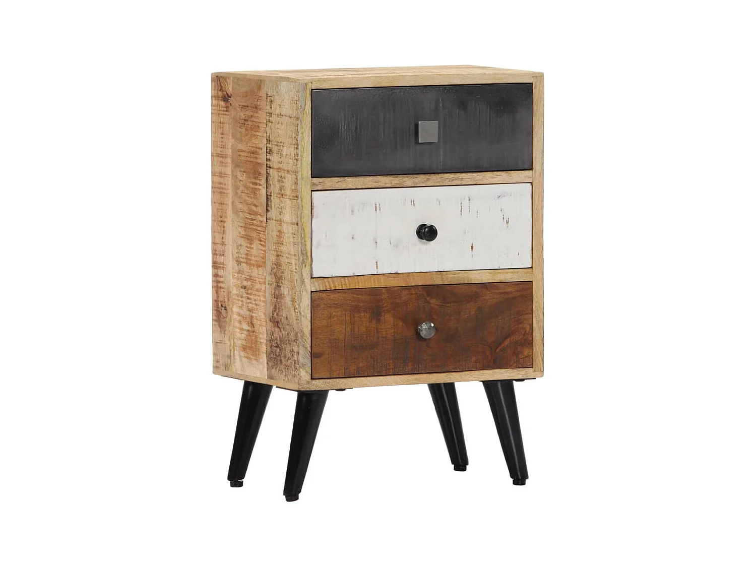 Table de chevet 40 x 30 x 60 cm Bois de manguier massif