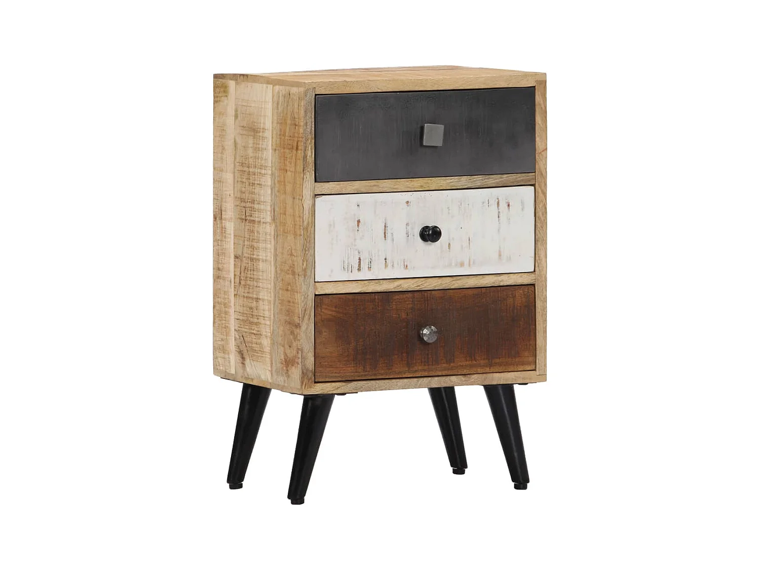 Table de chevet 40 x 30 x 60 cm Bois de manguier massif