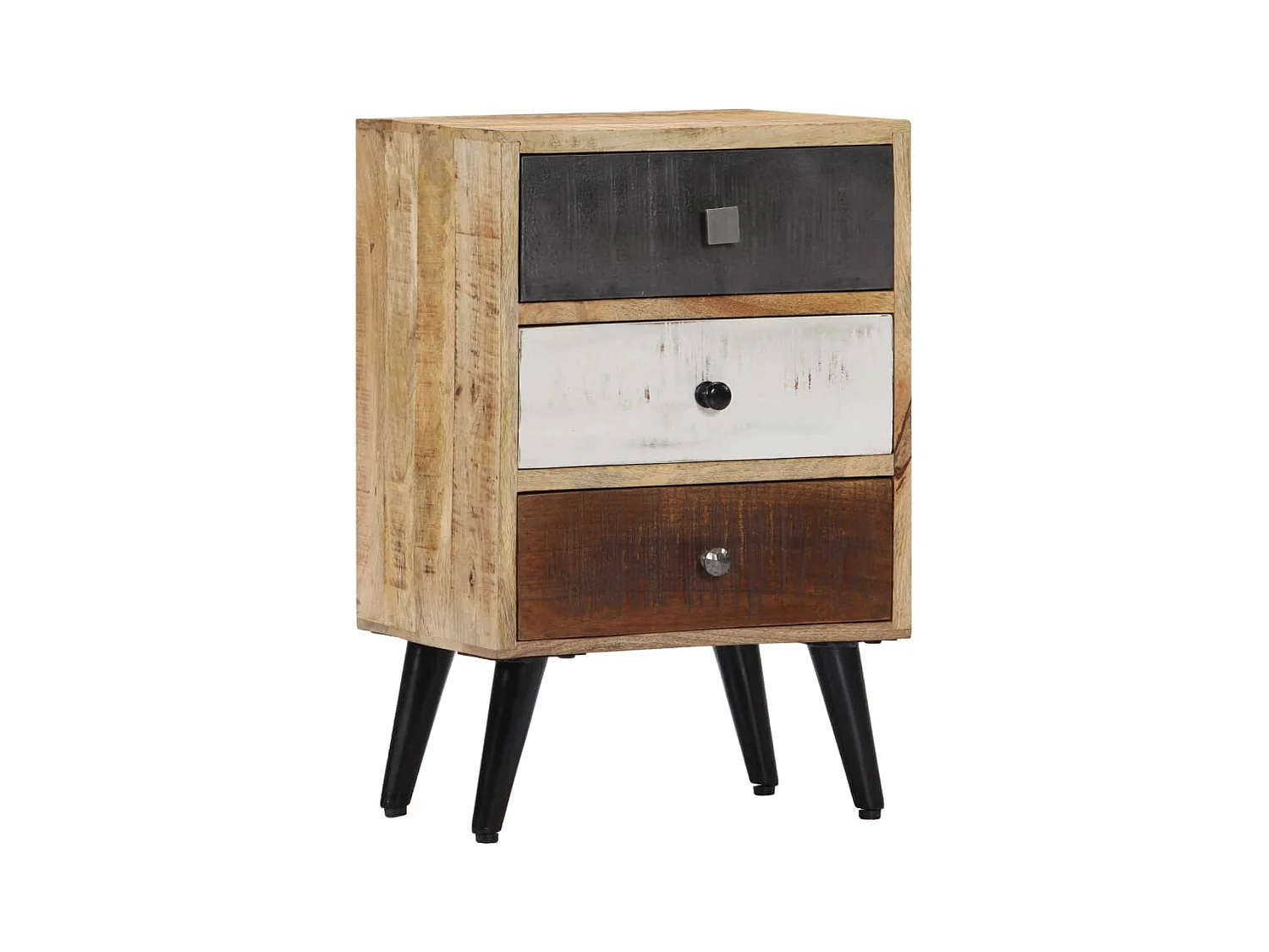 Table de chevet 40 x 30 x 60 cm Bois de manguier massif