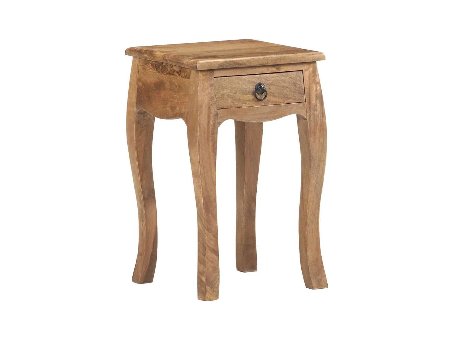 Nachtkastje 28x28x46 cm massief mangohout