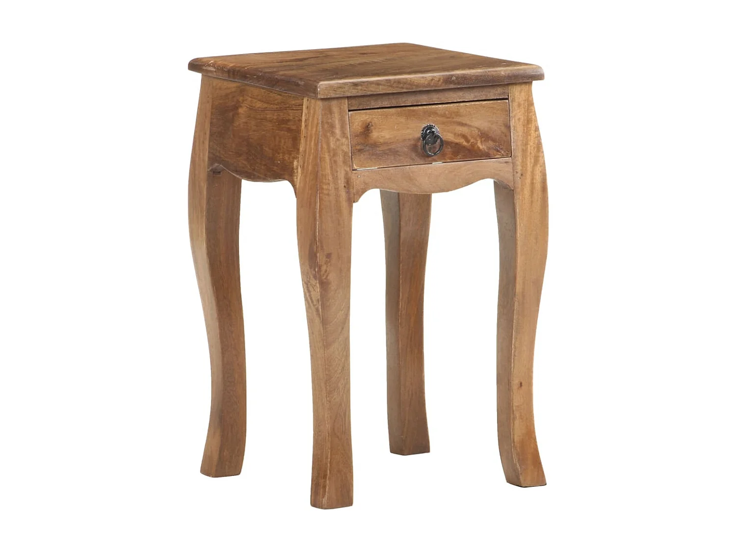 Nachtkastje 28x28x46 cm massief mangohout