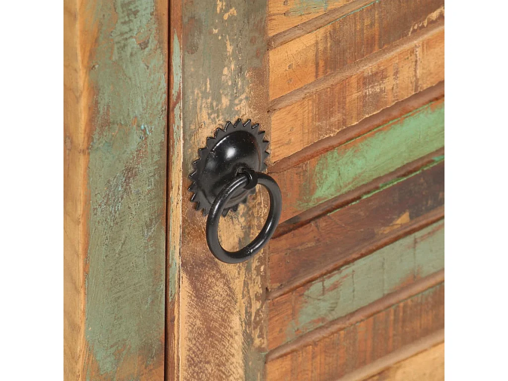 Nachttisch 40x30x50 cm Altholz Massiv