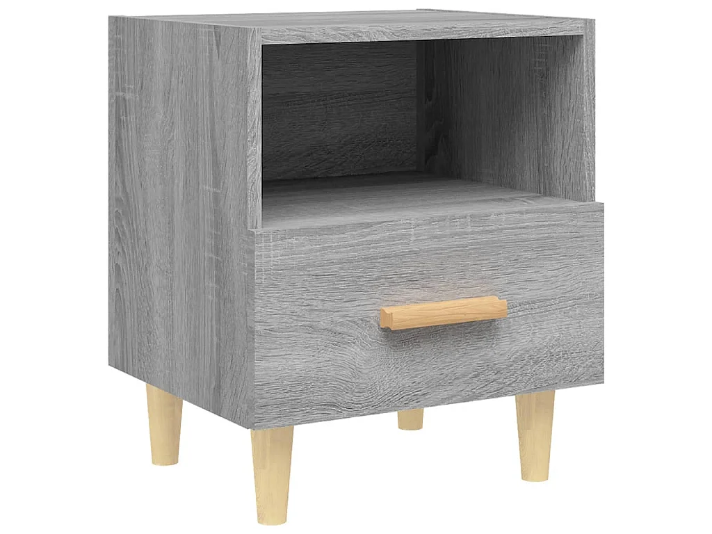 Tables de chevet 2 pcs Sonoma gris 40x35x47 cm