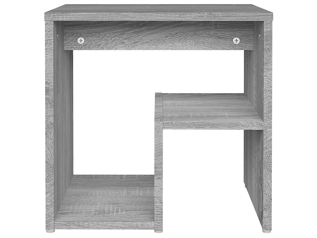 Table de chevet Sonoma gris 40x30x40 cm Bois d'ingénierie