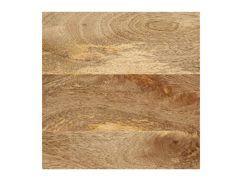 Nachtkastje 50x33x62 cm massief ruw mangohout zwart