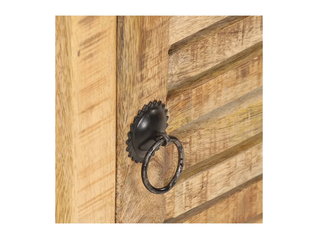 Table de chevet 40x30x50 cm Bois de manguier brut