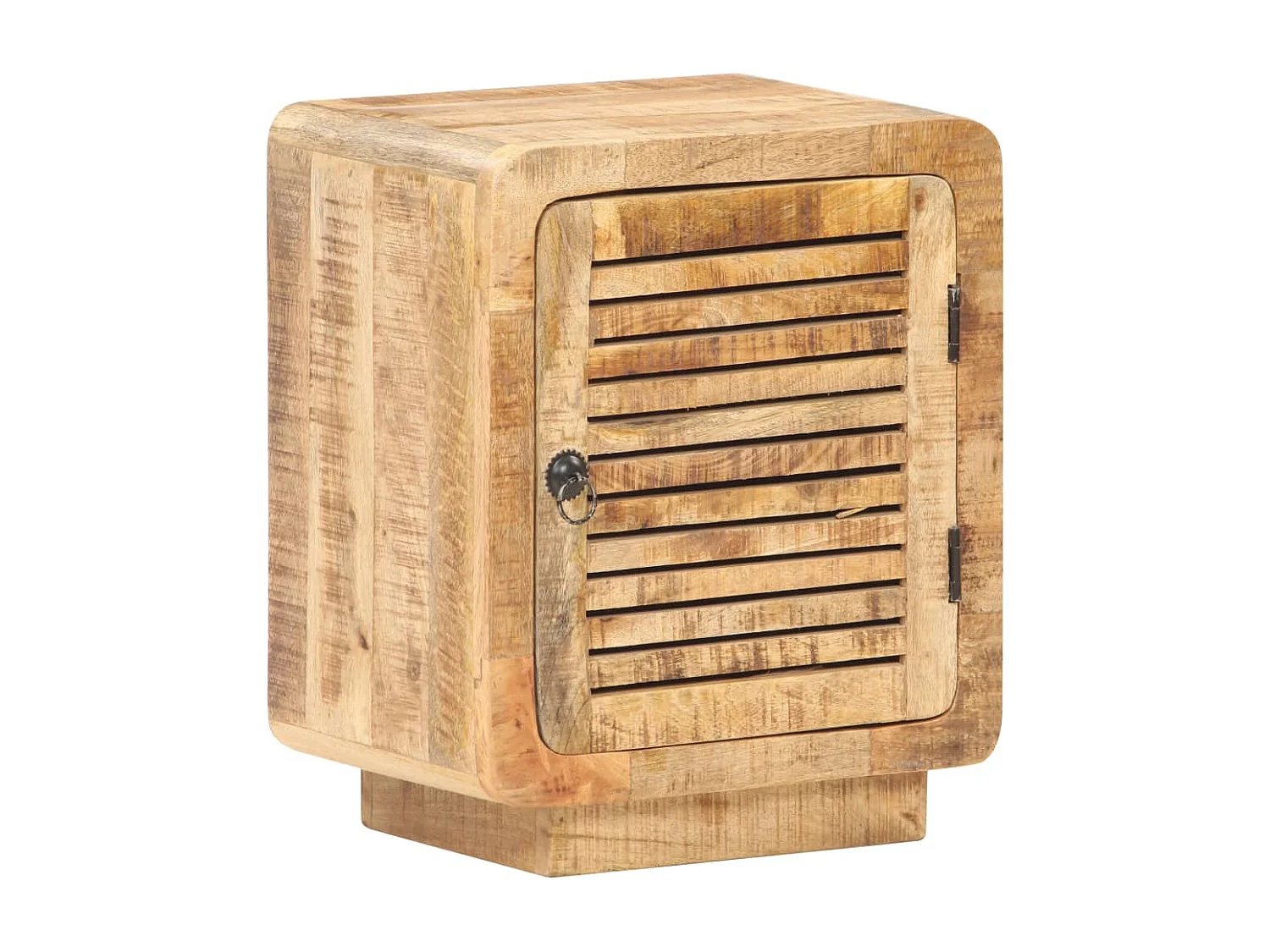 Nachtkastje 40x30x50 cm ruw mangohout