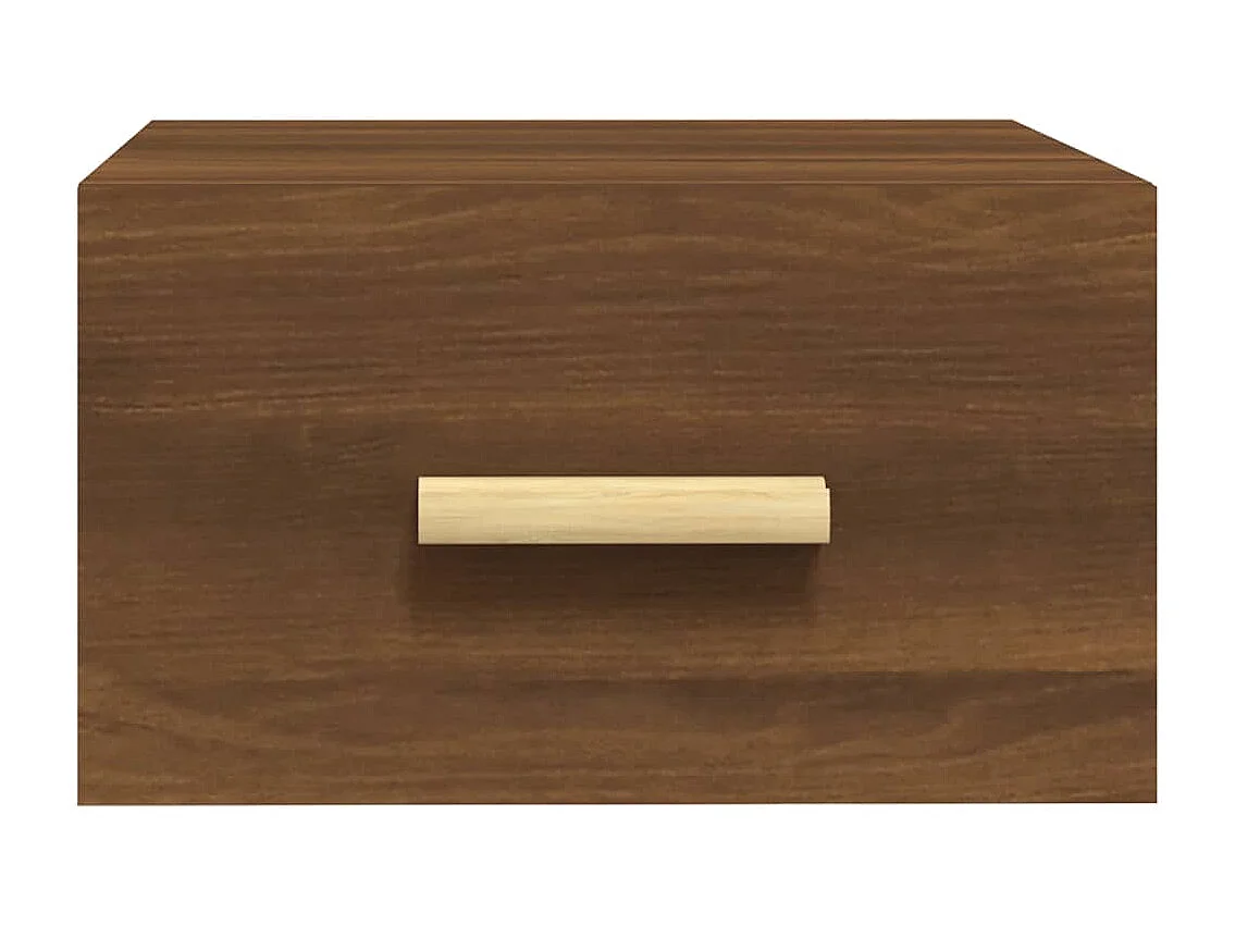 Comodini a Muro 2 pz Rovere Marrone 35x35x20 cm